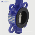 Bundor industrial application butterfly valve 2/3/4/5/6/8 inch 1.6 Mpa ductile iron wafer butterfly valve